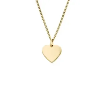 Collana Ellis Heart in acciaio inossidabile color oro