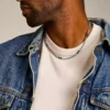 Collana Ellis in marmo nero e acciaio inossidabile