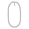 Collana Harlow con catena a trama lineare in acciaio inossidabile