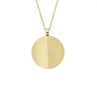Collana Harlow Linear Texture in acciaio inossidabile color oro