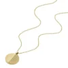 Collana Harlow Linear Texture in acciaio inossidabile color oro