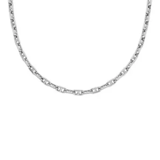 Collana Heritage con catena in ottone argentato D-Link