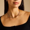 Collana Heritage con catena in ottone argentato D-Link