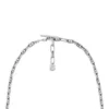 Collana Heritage con catena in ottone argentato D-Link