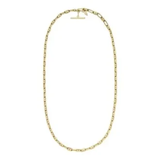 Collana Heritage D-Link con catena a maglie ad ancora in ottone dorato
