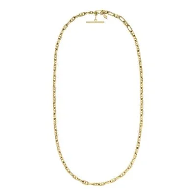 Collana Heritage D-Link con catena a maglie ad ancora in ottone dorato