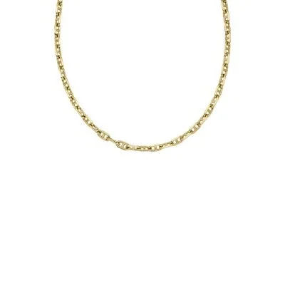 Collana Heritage D-Link con catena a maglie ad ancora in ottone dorato