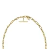 Collana Heritage D-Link con catena a maglie ad ancora in ottone dorato