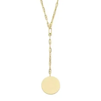 Collana Heritage D-Link in acciaio inossidabile color oro con chiusura a Y