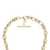Collana Heritage D-Link in acciaio inossidabile dorato con catena a maglie