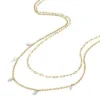 Collana multistrato Ellis Shaky Glitz in acciaio inossidabile color oro