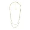 Collana multistrato Ellis Shaky Glitz in acciaio inossidabile color oro
