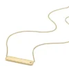 Collana Sadie in acciaio inossidabile color oro con targhetta identificativa