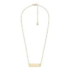 Collana Sadie in acciaio inossidabile color oro con targhetta identificativa