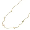 Collana Sutton Heartbeat in ottone dorato