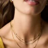 Collana Sutton Heartbeat in ottone dorato