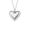 Collana Sutton Legacy Heart con pendente rotante in acciaio inossidabile