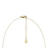 Collana tennis con maglie a cuore in ottone dorato Sutton Love-All