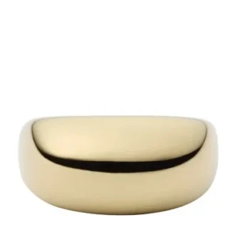 Collezione Ellis Domed Anello con fascia in acciaio inossidabile color oro