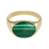 Collezione Ellis Signet Anello con sigillo in malachite verde