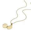 Collezione Sadie Locket Collana con pendente in acciaio inossidabile color oro