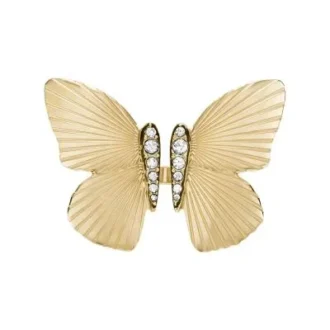 Collezione Sutton Butterfly Anello centrale in acciaio inossidabile color oro