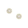 Ellis All Stacked Up Orecchini a bottone in acciaio inossidabile color oro