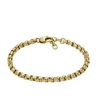 Ellis Core Chains Bracciale con catena in acciaio inossidabile color oro