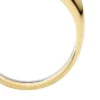 Ellis Domed Collection Anello stack in acciaio inossidabile bicolore