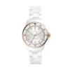 FB-01 Orologio in ceramica bianca a tre lancette
