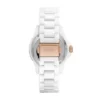 FB-01 Orologio in ceramica bianca a tre lancette