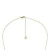Merrit Classic Collana con pendente in acciaio inossidabile color oro e madreperla