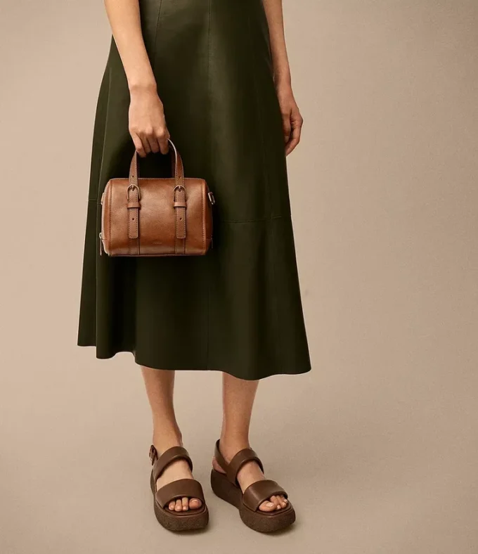Mini borsa a tracolla in pelle Carlie