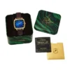 Nick Jonas x Fossil Machine Luxe Blue Vignette Orologio a tre lancette in pelle di coccodrillo marrone