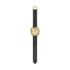 Nick Jonas x Fossil Machine Luxe Orologio a tre lancette in pelle di coccodrillo nera
