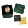 Nick Jonas x Fossil Machine Luxe Orologio a tre lancette in pelle di coccodrillo nera