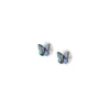 Orecchini a bottone Sutton Butterfly Wings Multicolor Abalone