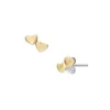 Orecchini a bottone Sutton Heartbeat in ottone dorato