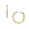 Orecchini a cerchio Ellis Pavé Glitz in ottone dorato