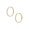 Orecchini a cerchio Ellis Pavé Glitz in ottone dorato