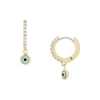 Orecchini a cerchio in ottone Sutton Evil Eye