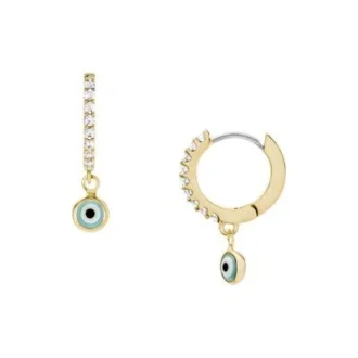 Orecchini a cerchio in ottone Sutton Evil Eye