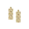 Orecchini pendenti Arden Watch Links in acciaio inossidabile color oro