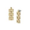 Orecchini pendenti Arden Watch Links in acciaio inossidabile color oro