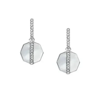 Orecchini pendenti Merrit Timeless in argento e madreperla