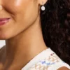 Orecchini pendenti Merrit Timeless in argento e madreperla