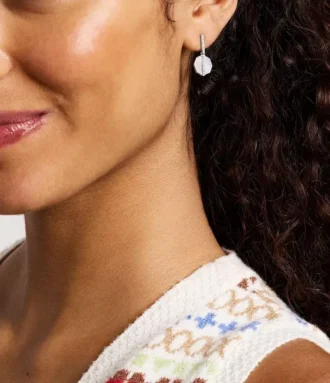 Orecchini pendenti Merrit Timeless in argento e madreperla
