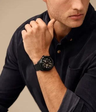 Orologio automatico Bronson in acciaio inossidabile nero