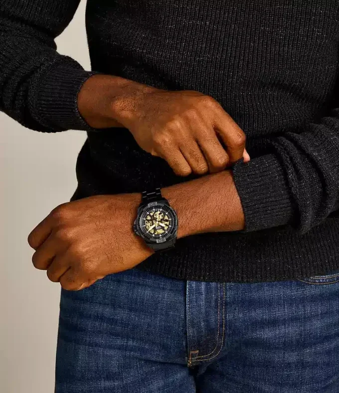 Orologio automatico Bronson in acciaio inossidabile nero