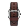 Orologio automatico con cinturino in pelle marrone LiteHide™